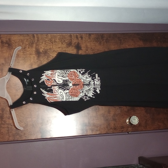 New York Graphic Black Sleeveless Jumpsuit Plus Size 3x Never Worn - Picture 3 of 8